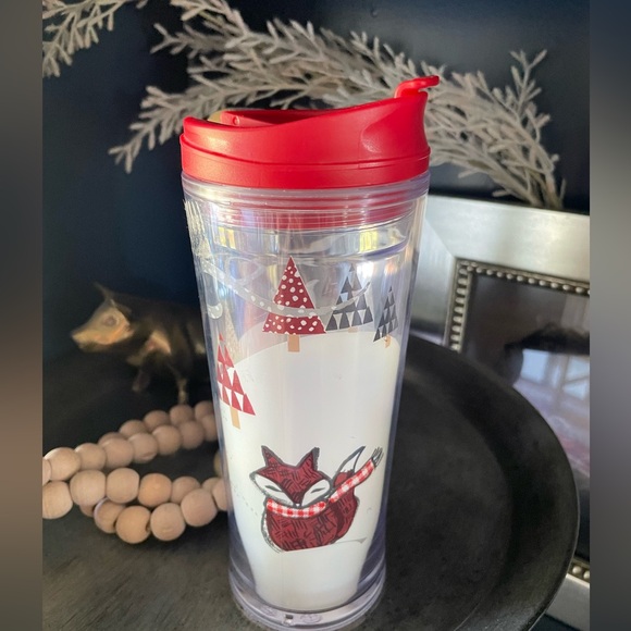 Starbucks Other - NEW Starbucks Acrylic Winter Fox 12oz Acrylic Tumbler 2016